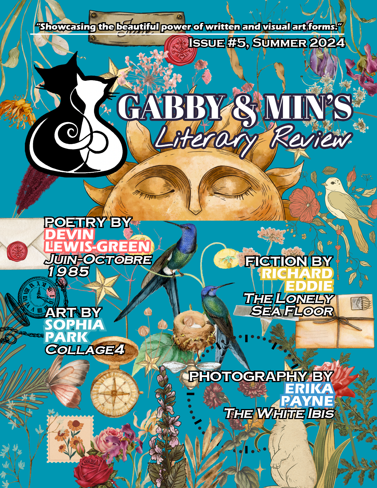 Gabby & Min's Literary Review, Issue #5 Front Cover